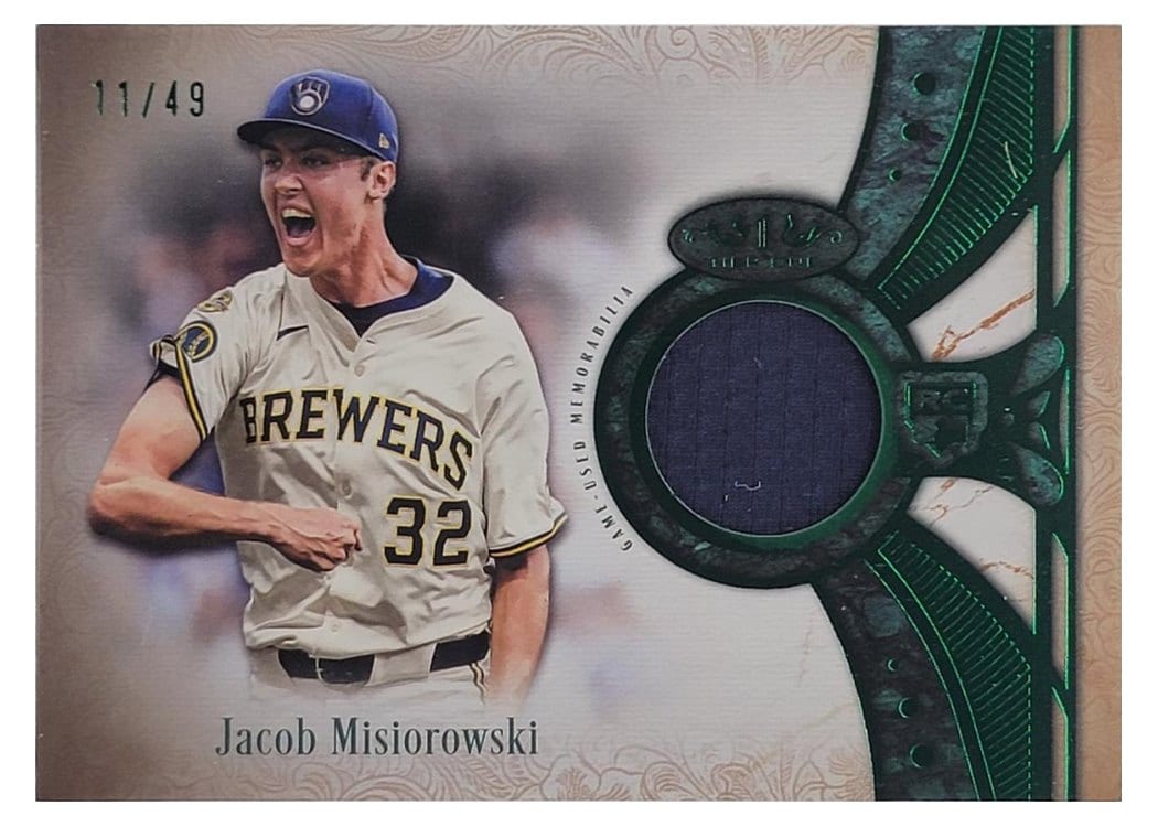 2026 Topps Tier One Rookie Relics Jacob Misiorowski #RR-JM card