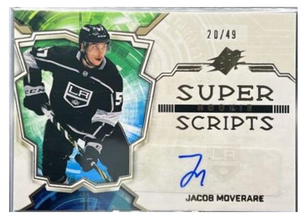 2022-23 SPx Rookie Superscripts Jacob Moverare #SSR-MO card