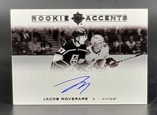 2022-23 Upper Deck Ultimate Collection Rookie Accents Jacob Moverare #RA-MO card