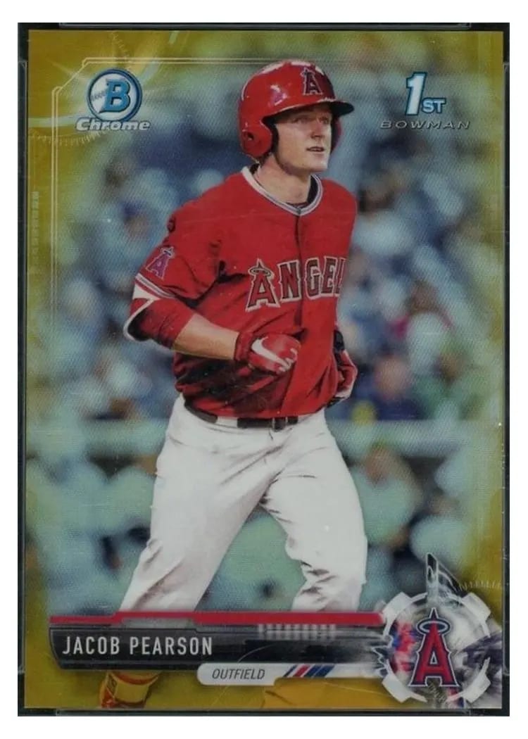 2017 Bowman Draft Chrome Jacob Pearson #BDC105 card