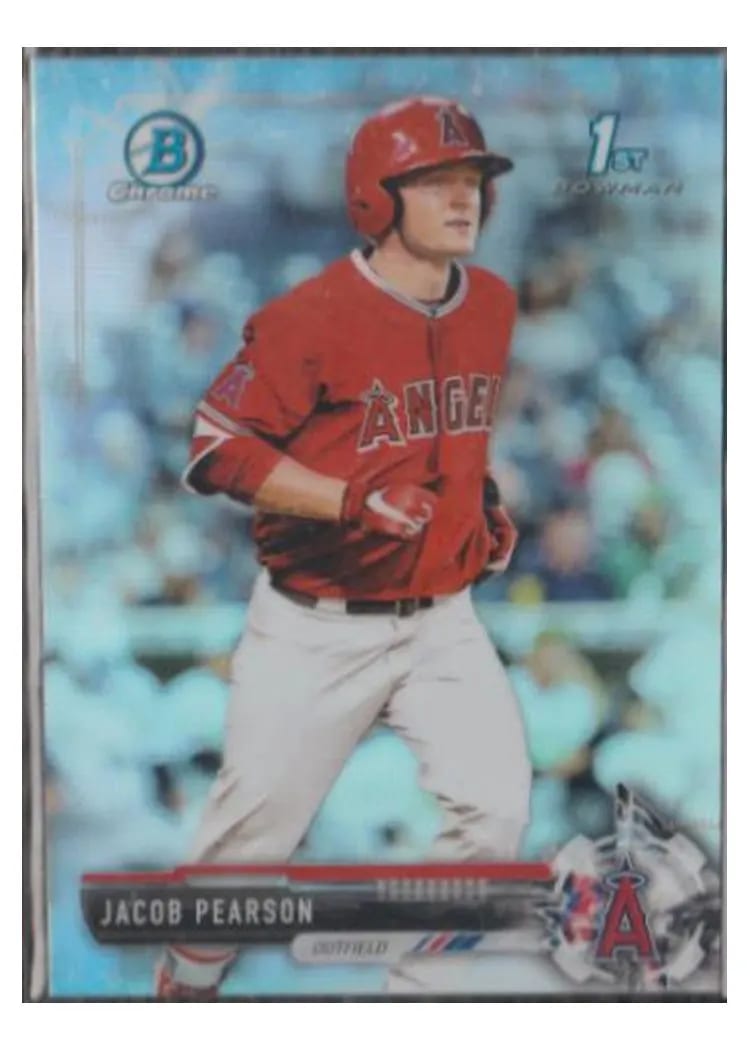 2017 Bowman Draft Chrome Jacob Pearson #BDC105 card