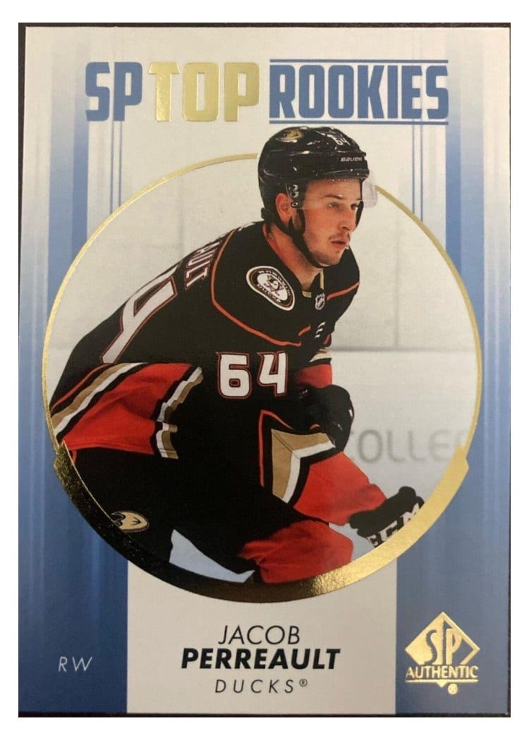 2022-23 SP Authentic Top Rookies Jacob Perreault #TR-12 card