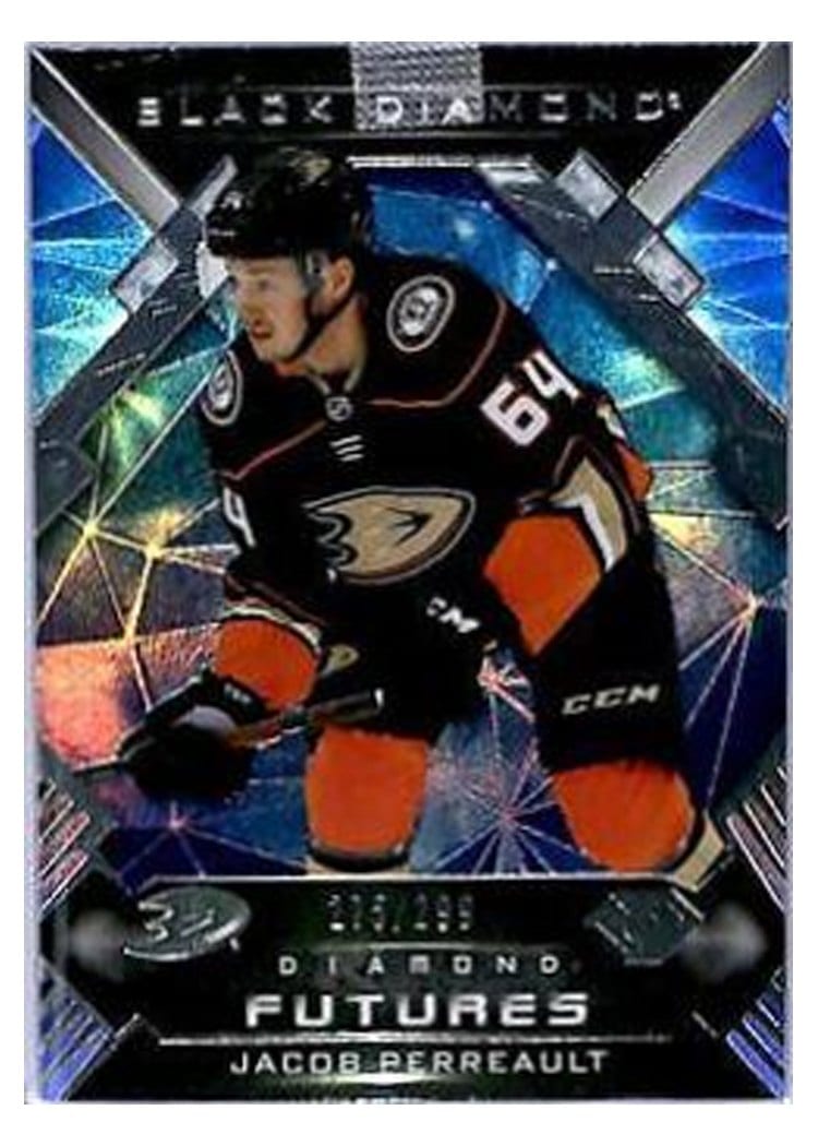 2022-23 Upper Deck Black Diamond Diamond Futures Jacob Perreault #BDF-JP card