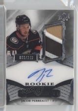2022-23 Upper Deck Premier Acetate Rookie Autograph Patch Jacob Perreault #AR-JP card