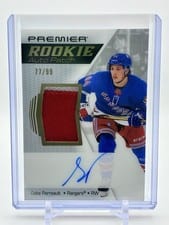 2022-23 Upper Deck Premier Premier Focus Rookies Autograph Patch Jacob Perreault #PFPR-JP card
