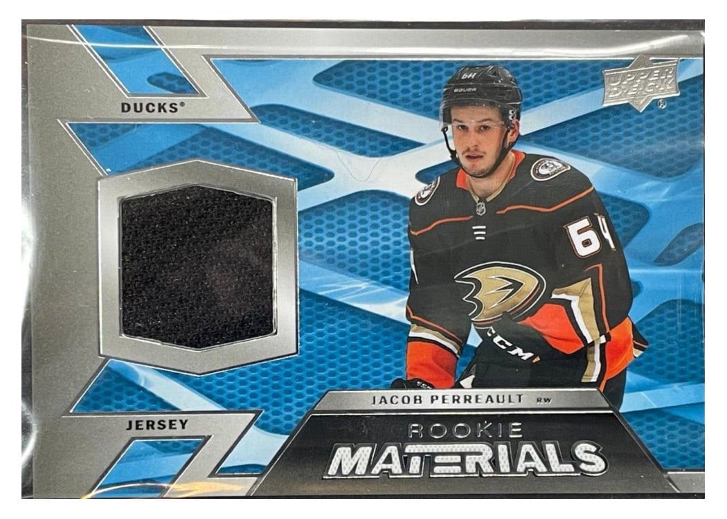 2022-23 Upper Deck Rookie Materials Jacob Perreault #RM-JP card