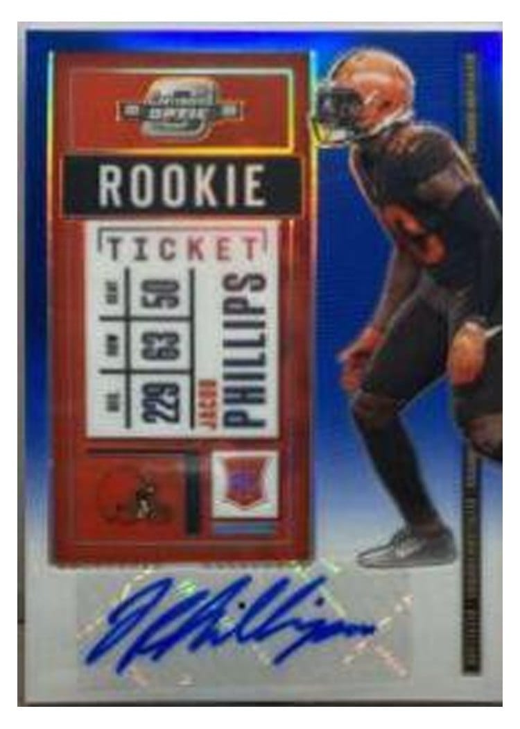 2020 Panini Contenders Optic Base Set Jacob Phillips #177 card