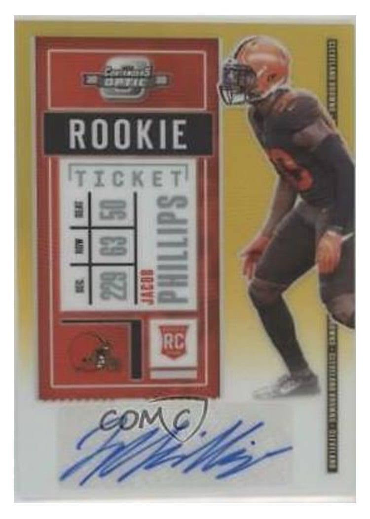 2020 Panini Contenders Optic Base Set Jacob Phillips #177 card