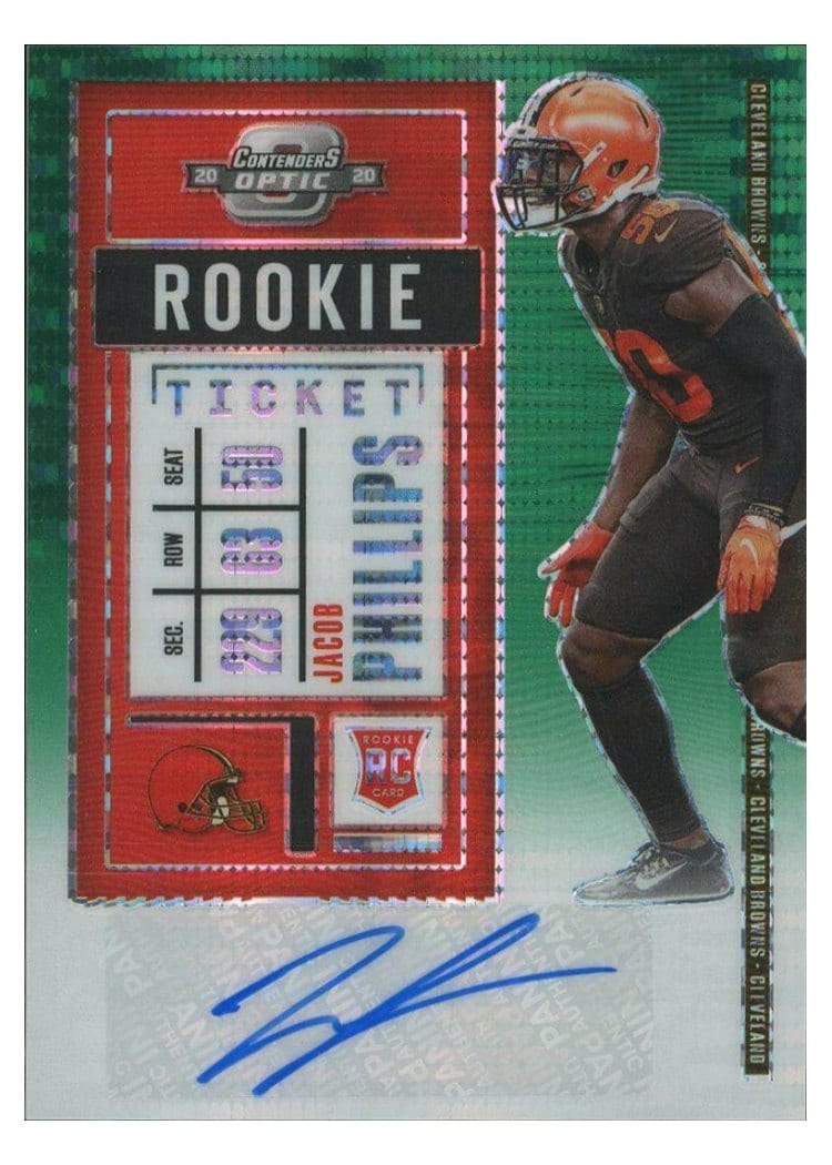 2020 Panini Contenders Optic Base Set Jacob Phillips #177 card