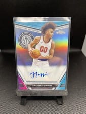 2023-24 Topps Chrome Certified Autographs Jacob Toppin #CA-JTO card