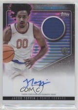 2023-24 Topps Midnight Rookie Jersey Autographs Jacob Toppin #RJA-JT card
