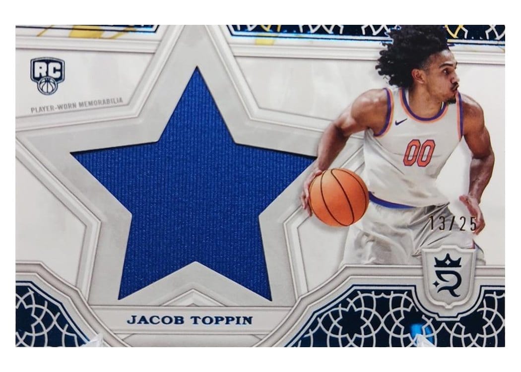 2023-24 Topps Royalty Star Relics Jacob Toppin #SR-JT card