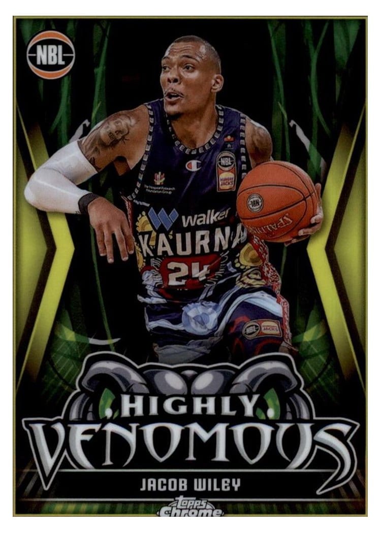 2023-24 Topps Chrome NBL Highly Venomous Jacob Wiley #HV-2 card