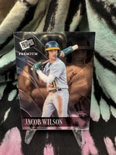 2024 Leaf Press Pass Premium Baseball Retro Jacob Wilson #RB-46 card