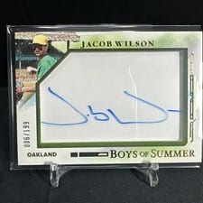 2025 Panini Boys of Summer Jumbo Acetate Signatures Jacob Wilson #10