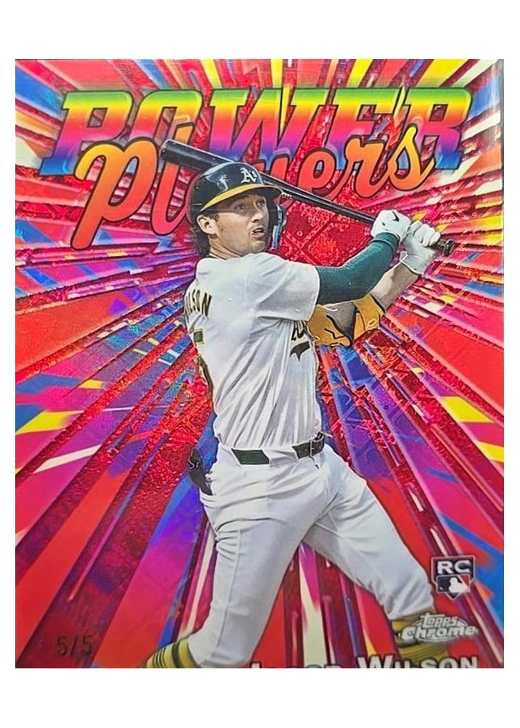 2025 Topps Chrome Logofractor Edition Power Players Jacob Wilson #PP-22 card