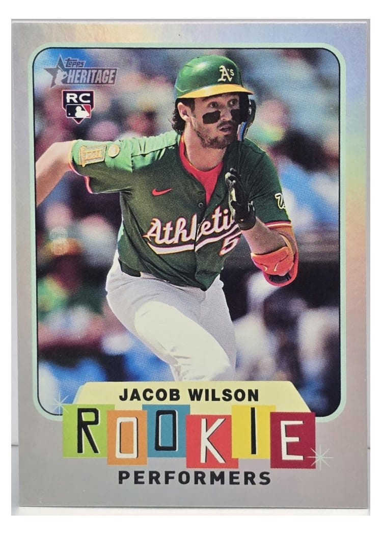 2025 Topps Heritage Rookie Performers Jacob Wilson #RP-3 card
