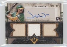 2025 Topps Museum Collection Single Player Signature Swatches Triple Relic Autographs Jacob Wilson #SPTRA-JWI