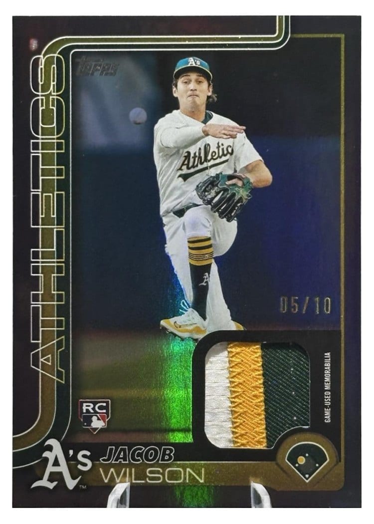 2025 Topps Real One Relics Jacob Wilson #314 card