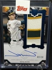 2025 Topps Transcendent Collection Rookie Showcase Patch Autographs Jacob Wilson #RSPA-JWI