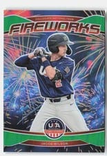 2026 Panini Stars & Stripes Prizm Fireworks Jacob Wilson #8 card