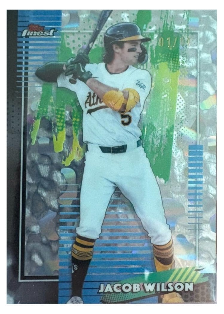 2026 Topps Finest Jacob Wilson Molten Mercury Refractor #2 card