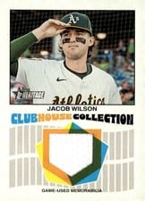 2026 Topps Heritage Clubhouse Collection Relics Jacob Wilson #CCR-JWI card