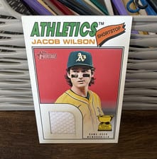 2026 Topps Heritage Real One Relics Jacob Wilson #ROR-JWI card