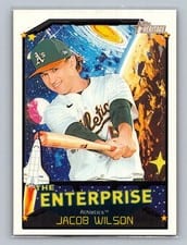 2026 Topps Heritage The Enterprise Jacob Wilson #TE-JW card