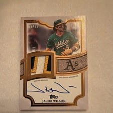 2026 Topps Topps Flagship Autograph Patch Jacob Wilson #TFAP2-JWI card