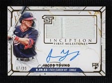 2024 Topps Inception MLB First Milestones Autographed Relic Jacob Young #FMAR-JY card