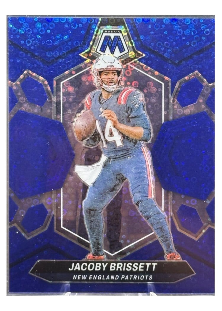 2024 Panini Mosaic Base Set Jacoby Brissett No Huddle Blue #148 card