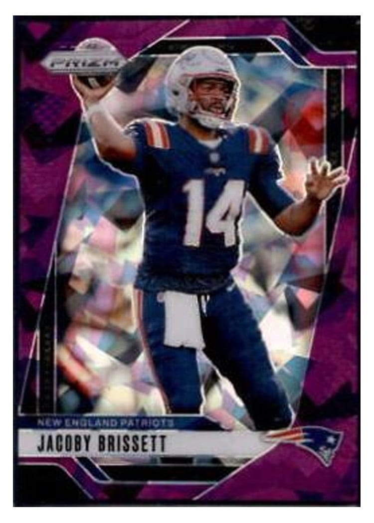 2024 Panini Prizm Base Set Jacoby Brissett Purple Ice #194 card