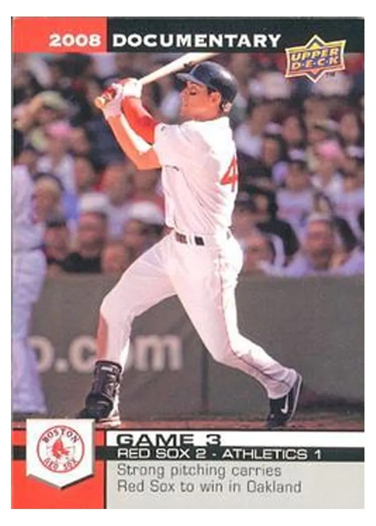 2008 Upper Deck Documentary Jacoby Ellsbury #43 card