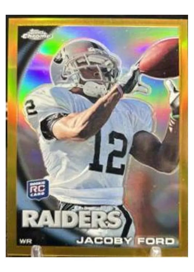 2010 Topps Chrome Jacoby Ford #C148 card