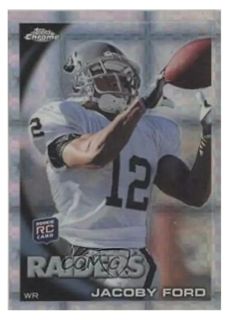 2010 Topps Chrome Jacoby Ford Xfractor #C148 card