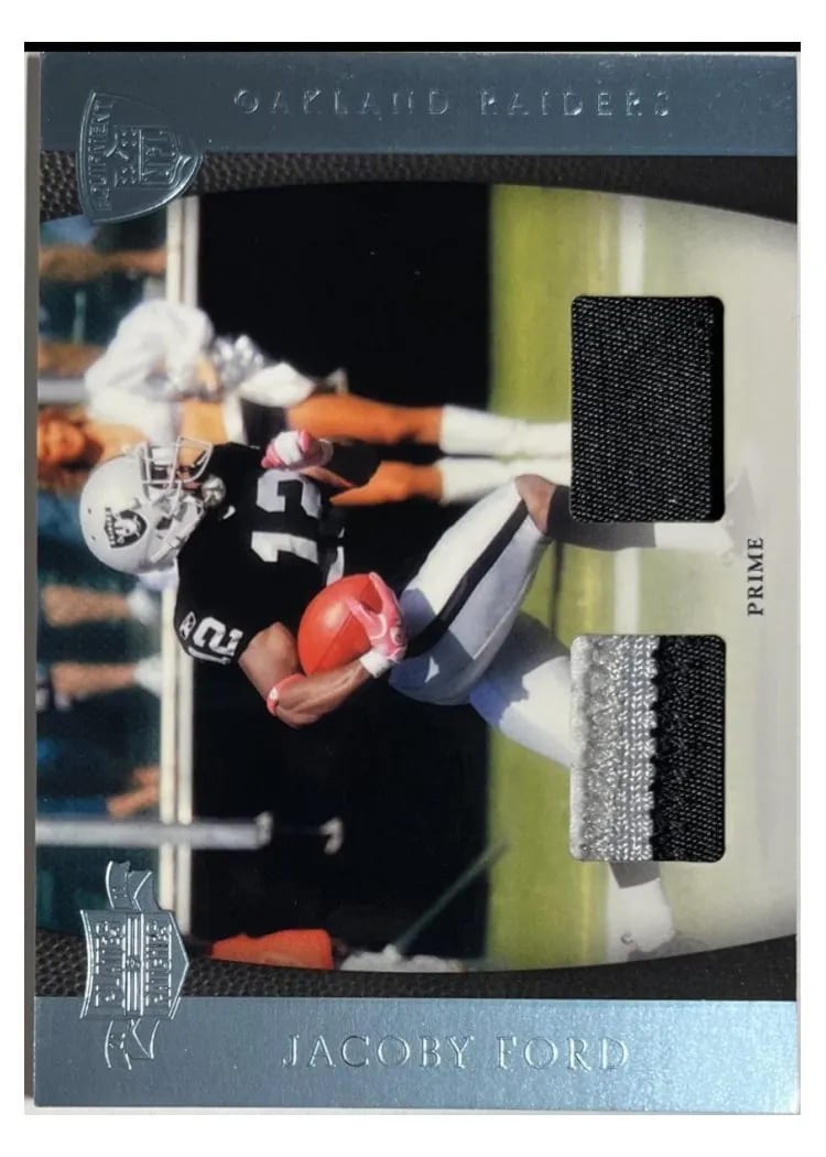 2011 Panini Plates & Patches NFL Equipment Jacoby Ford #8 card