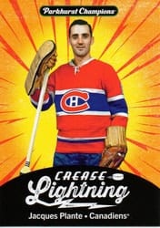 2024-25 Parkhurst Champions Crease Lightning Jacques Plante #CL-26 card
