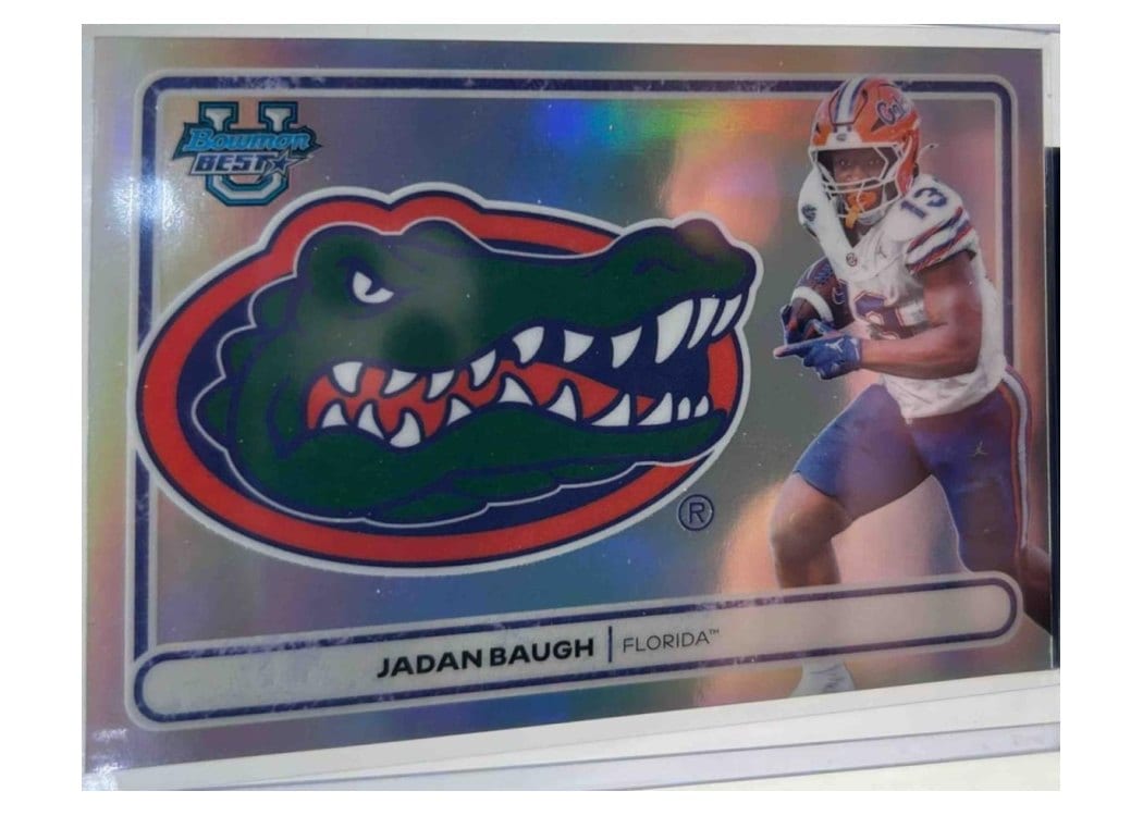 2025 Bowman University Best Campus Crests Refractor Jadan Baugh #CC-9 card