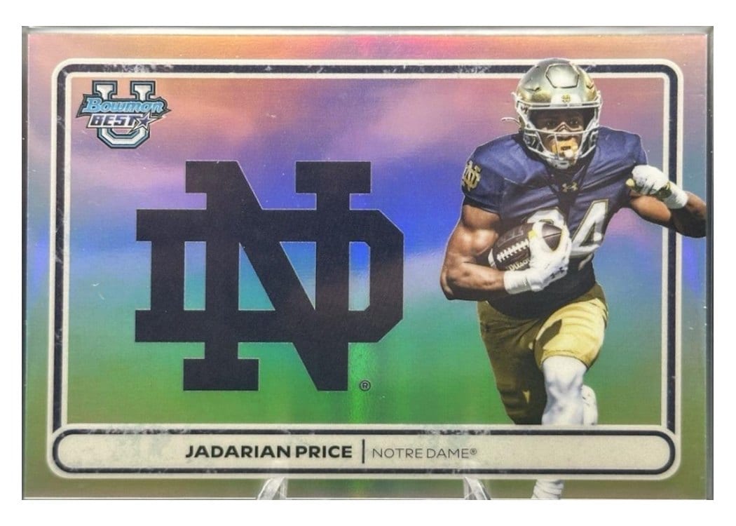2025 Bowman University Best Campus Crests Refractor Jadarian Price #CC-5 card