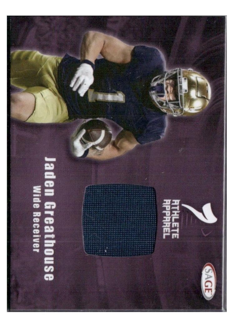 2026 SAGE Football Athlete Apparel Jaden Greathouse #AA-JG card