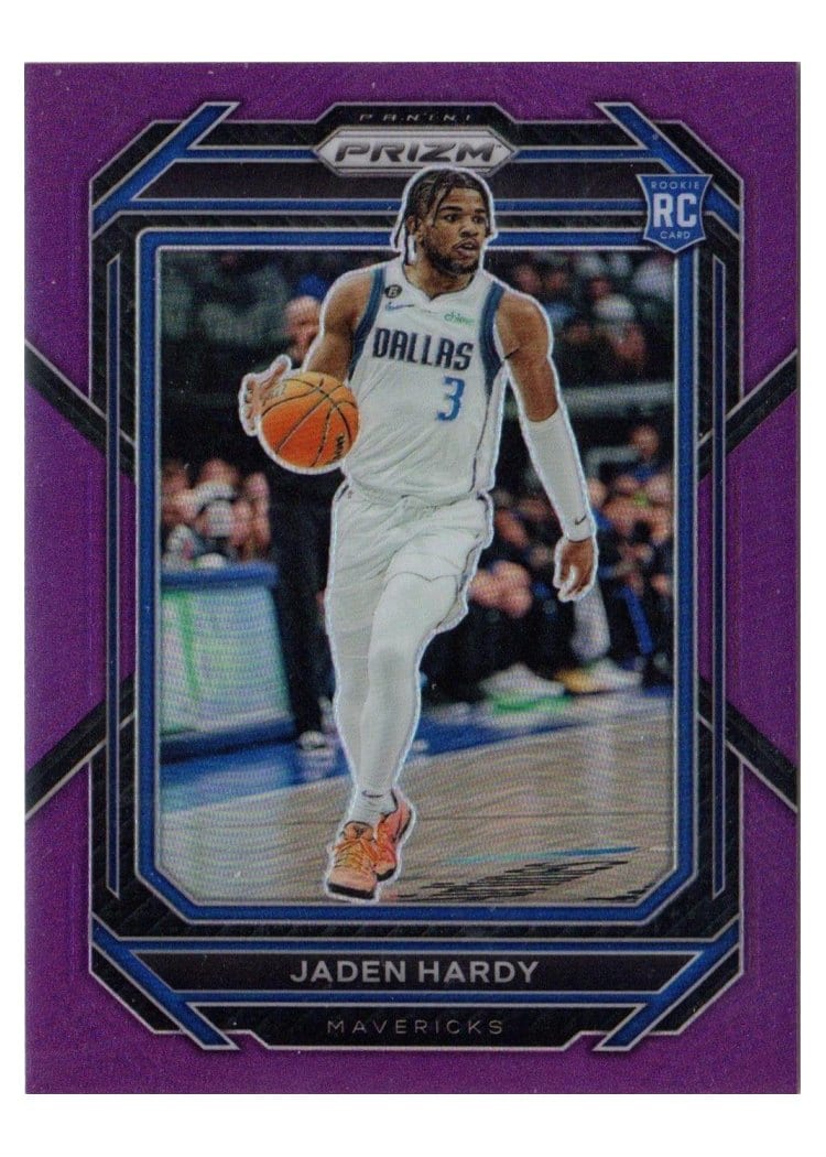 2022-23 Panini Prizm Base Set Jaden Hardy Purple Prizm #226 card