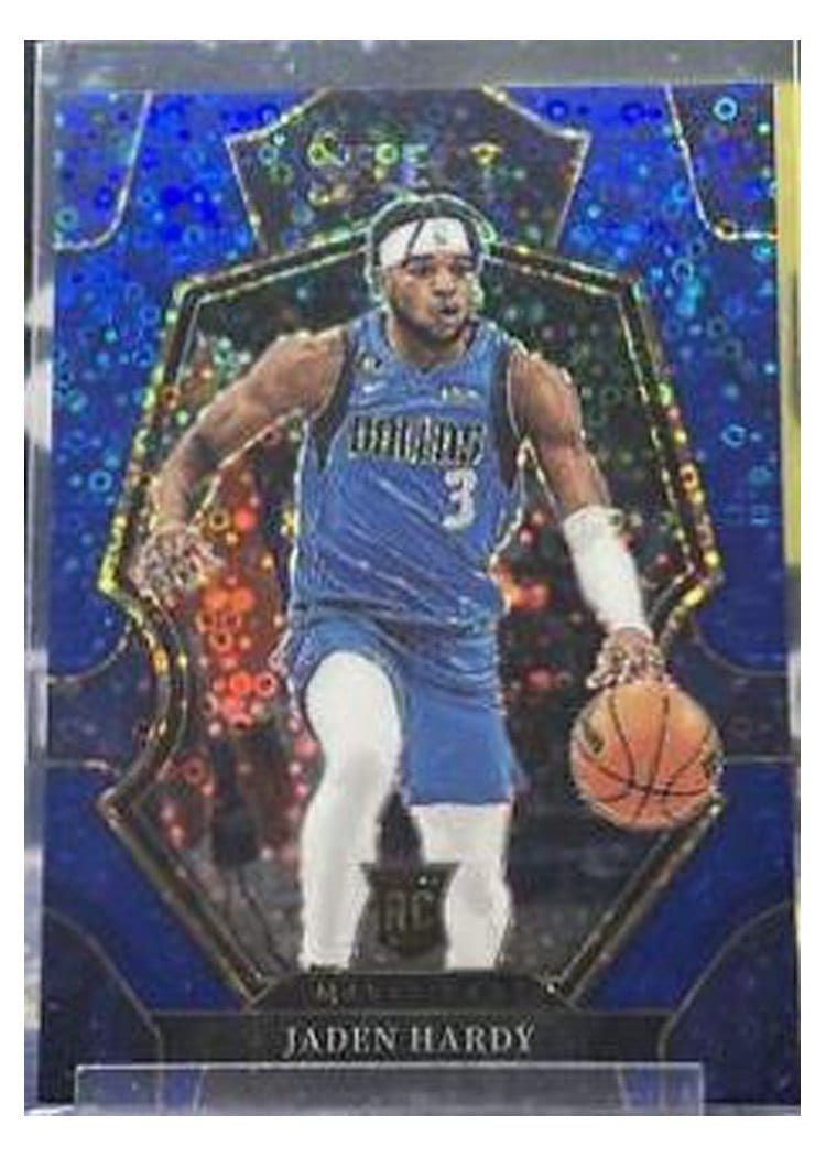 2022-23 Panini Select Base Set Jaden Hardy Blue Disco Prizm #281 card
