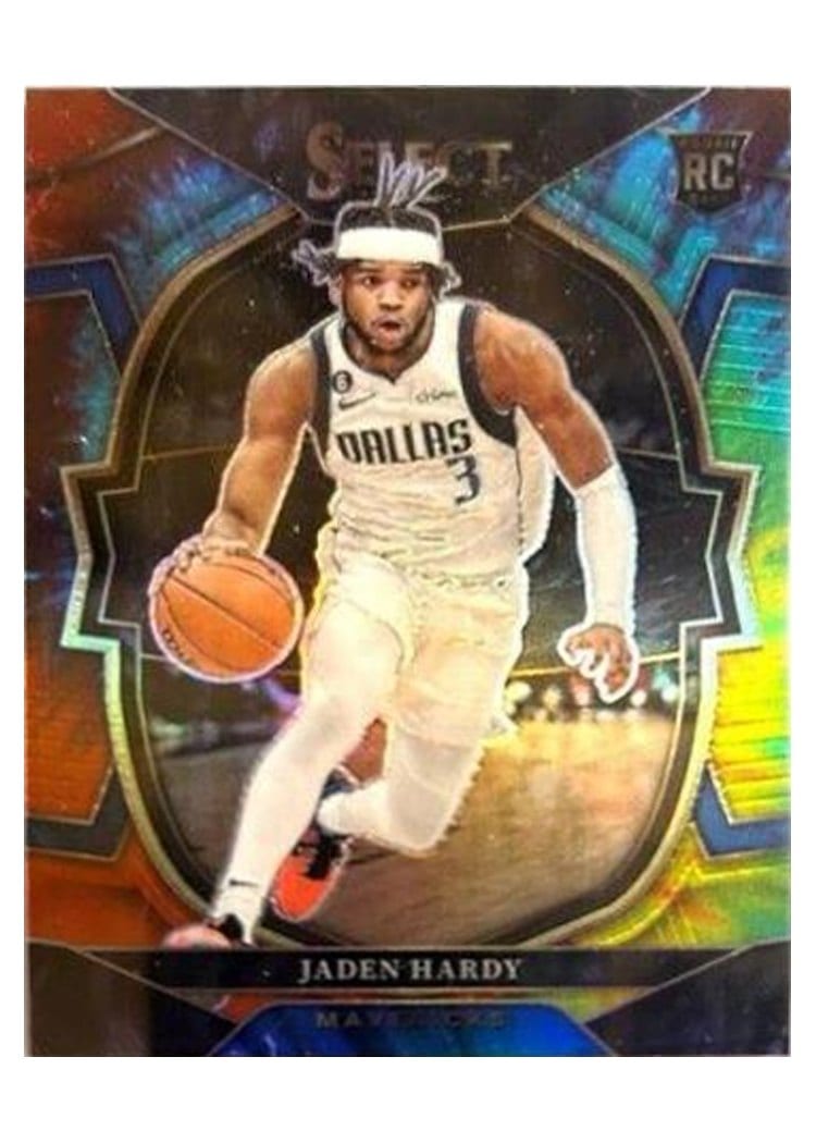 2022-23 Panini Select Base Set Jaden Hardy Tie Dye Prizm #281 card