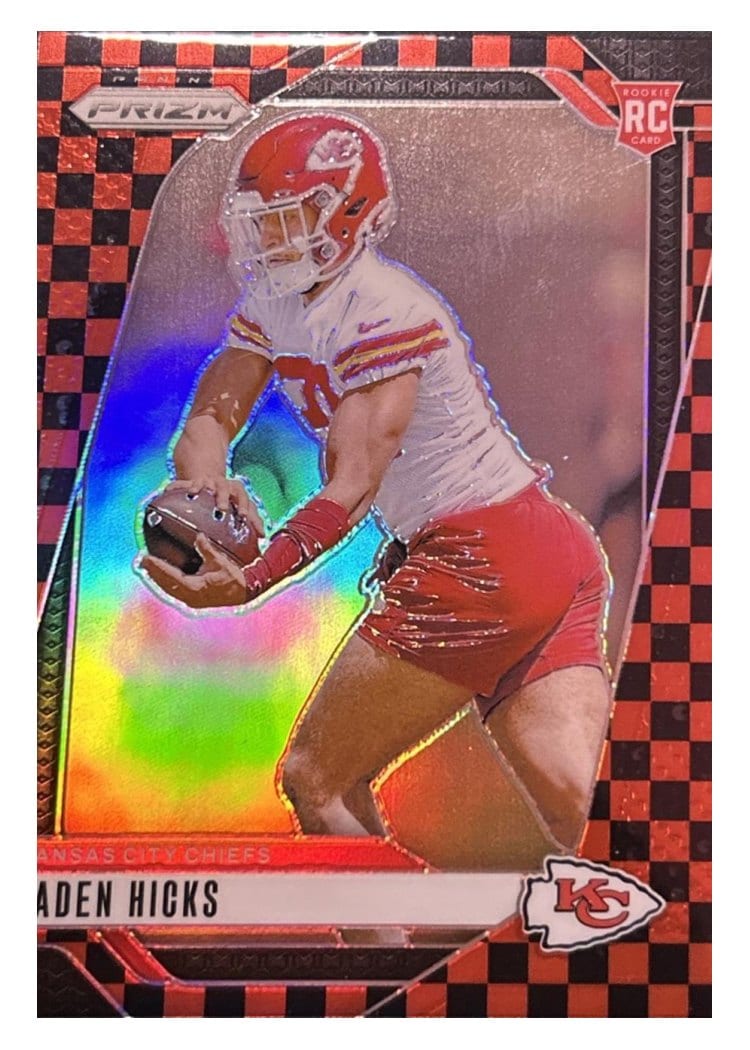 2024 Panini Prizm Base Set Jaden Hicks Black Red Checker #336 card