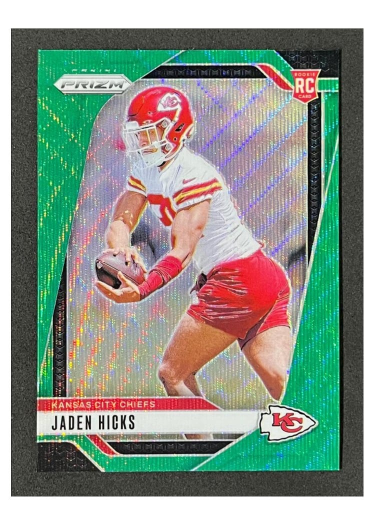 2024 Panini Prizm Base Set Jaden Hicks Green Wave #336 card