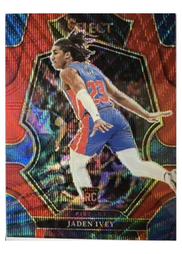 2022-23 Panini Select Base Set Jaden Ivey Red Wave Prizm #178 card