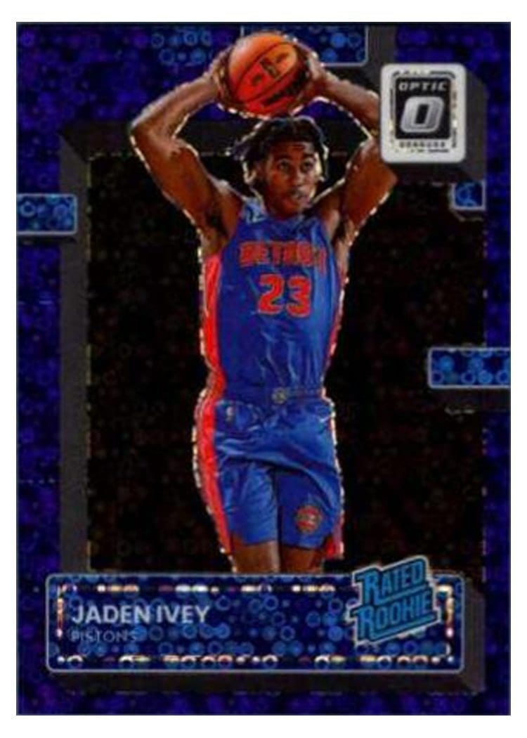 2022 Panini Donruss Optic Jaden Ivey Fast Break Purple #241 card
