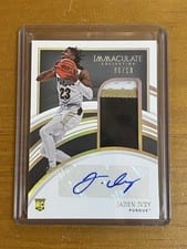 2022 Panini Immaculate Collection Collegiate Rookie Patch Autographs Jaden Ivey #49 card