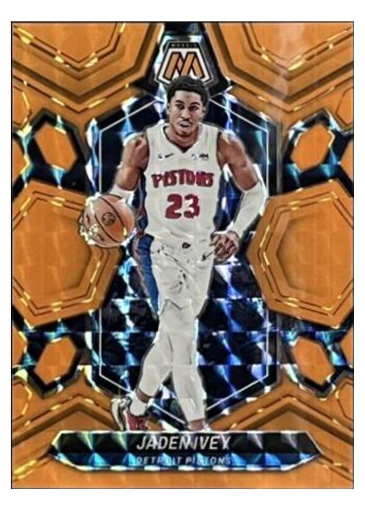 2023-24 Panini Mosaic Base Set Jaden Ivey Orange Fluorescent #137 card